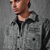 Paradise Wool Shacket (Charcoal)