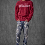 Plush Crewneck Sweater (Burgundy)