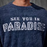 Plush Crewneck Sweater (Navy)