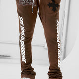 The Reaper Stacked Sweatpants (Brown)