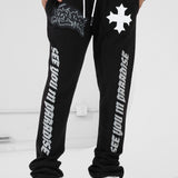 The Reaper Stacked Sweatpants (Jet Black)