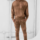 Oasis Washed Pullover Hoodie (Brown)