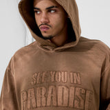 Oasis Washed Pullover Hoodie (Brown)