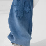 Oasis Washed Stacked Sweatpants (Blue)