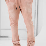 Oasis Washed Stacked Sweatpants (Dusty Rose)