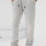Oasis Washed Stacked Sweatpants (Grey)
