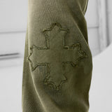 Oasis Washed Stacked Sweatpants (Olive)