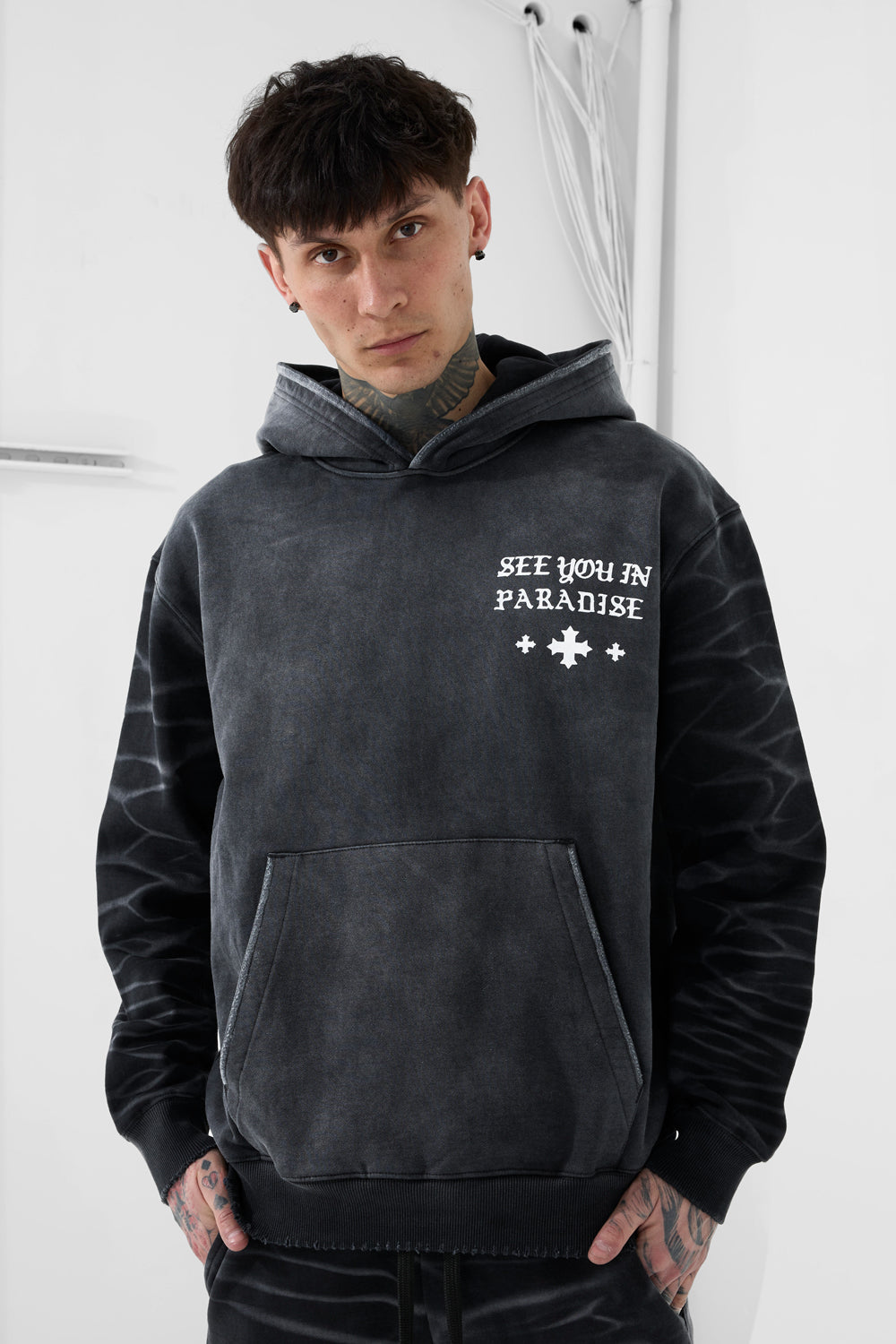 Paradise Heavyweight Pullover Hoodie (Black) – See You In Paradise
