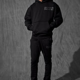 SYIP Tonal Stacked Sweatpants (Black)