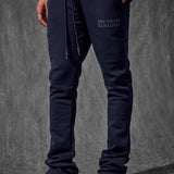 SYIP Tonal Stacked Sweatpants (Navy)