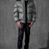 The Wild One Puffer Jacket (Charcoal)