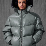 The Wild One Puffer Jacket (Charcoal)