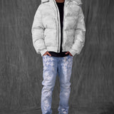 The Wild One Camo Puffer Jacket (Arctic Camo)