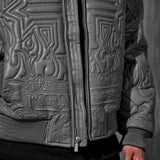 Sinister Bomber Jacket (Charcoal)