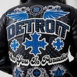 Motor City Hooded Bomber Jacket (Black)