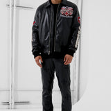 Windy City Varsity Jacket (Black)