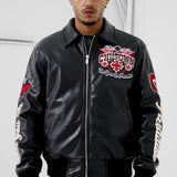 Windy City Varsity Jacket (Black)