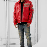 Windy City Varsity Jacket (Red)