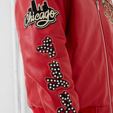 Windy City Varsity Jacket (Red)