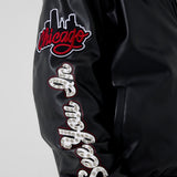 Windy City Hooded Bomber Jacket (Black)