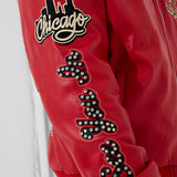 Windy City Hooded Bomber Jacket (Red)