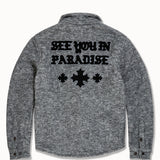 Paradise Wool Shacket (Charcoal)