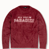 Plush Crewneck Sweater (Burgundy)