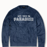 Plush Crewneck Sweater (Navy)