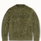 Plush Crewneck Sweater (Olive)