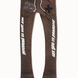 The Reaper Stacked Sweatpants (Brown)