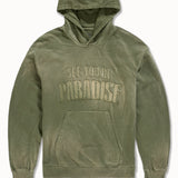 Oasis Washed Pullover Hoodie (Olive)