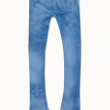 Oasis Washed Stacked Sweatpants (Blue)