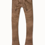 Oasis Washed Stacked Sweatpants (Brown)