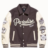 Paradise Team Varsity Jacket (Chocolate)