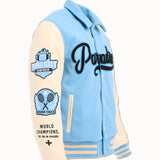 Paradise Team Varsity Jacket (Sky Blue)