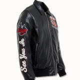 Big Men's Windy City Varsity Jacket (Black)