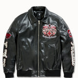 Big Men's Windy City Varsity Jacket (Black)