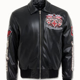 Big Men's Windy City Varsity Jacket (Black)