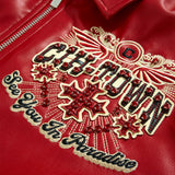 Big Men's Windy City Varsity Jacket (Red)