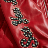 Big Men's Windy City Varsity Jacket (Red)
