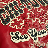 Big Men's Windy City Varsity Jacket (Red)