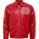 Big Men's Windy City Varsity Jacket (Red)