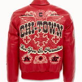 Big Men's Windy City Varsity Jacket (Red)