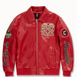 Big Men's Windy City Varsity Jacket (Red)