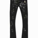 Super Skinny Stacked Paradise Denim (Black)