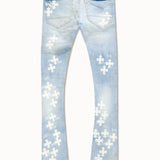 Super Skinny Stacked Paradise Denim (Light Blue)