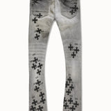 Super Skinny Stacked Paradise Denim (Smoked Grey)