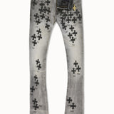 Super Skinny Stacked Paradise Denim (Smoked Grey)