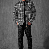 Paradise Flannel Shacket (Industrial Black)