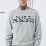 Plush Crewneck Sweater (Light Grey)